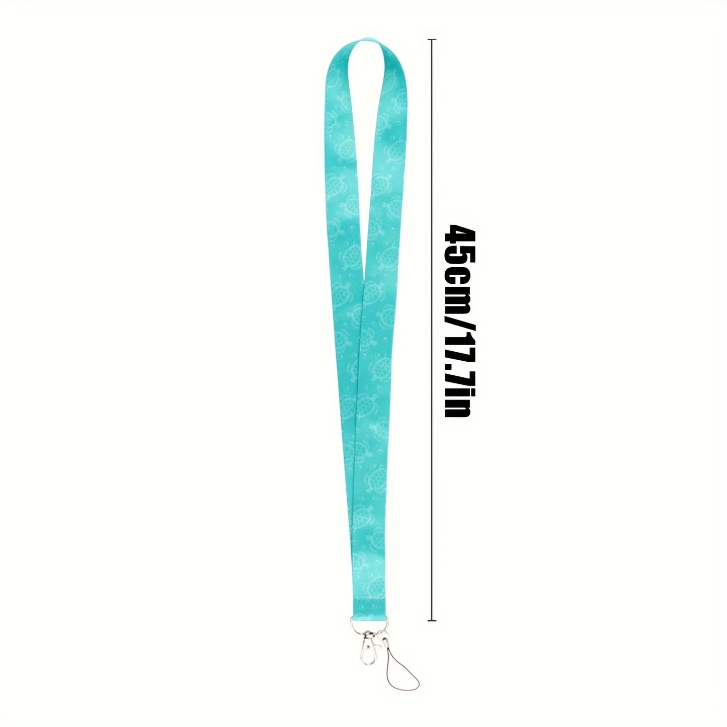 Green Turtle Neck Strap Lanyard for Mobile Phones and Keychains