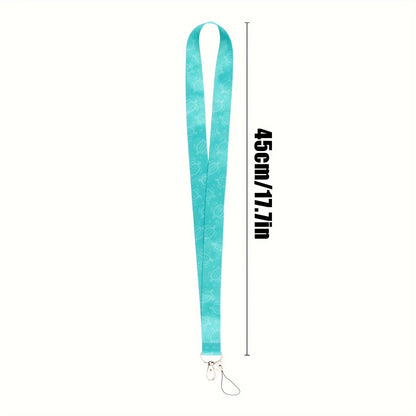 Green Turtle Neck Strap Lanyard for Mobile Phones and Keychains