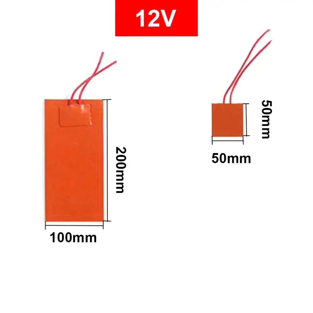 12V 220V Silicone Rubber Heating Pad Flexible Waterproof Heater