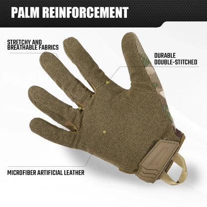 Tactical Full Finger Gloves Touch Screen Breathable Gear Men