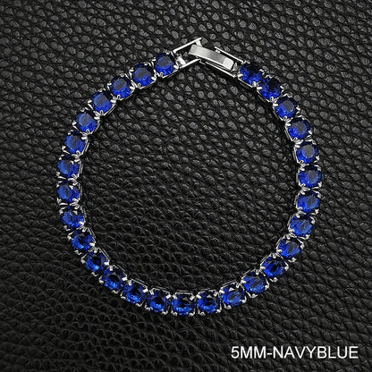 Elegant Sterling Silver CZ Tennis Bracelet for Women Wedding Fashion Jewelry