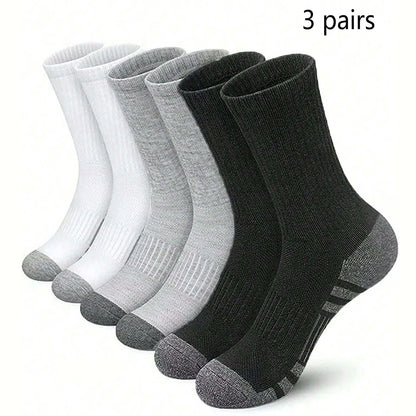3 Pairs Men's Outdoor Gym Socks Comfortable Ground-Gripping EU 40-45 3 Pairs