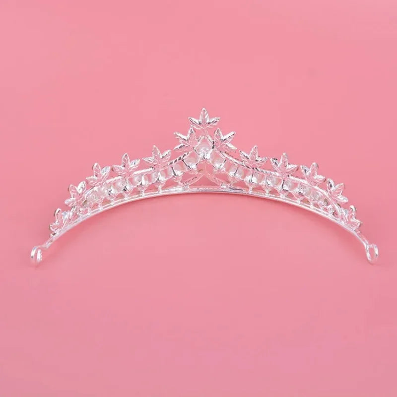 Stunning Pearl Bridal Jewelry Set - Top-Rated Tiara, Earrings & Necklace for Your Dream Wedding Silver 2