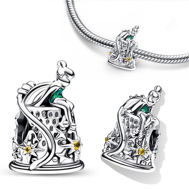Mermaid Princess 925 Silver Dangle Charm Top Rated DIY Jewelry for Bracelets and Necklaces