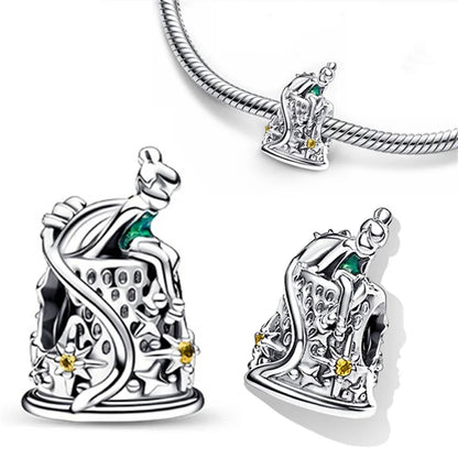 Mermaid Princess 925 Silver Dangle Charm Top Rated DIY Jewelry for Bracelets and Necklaces