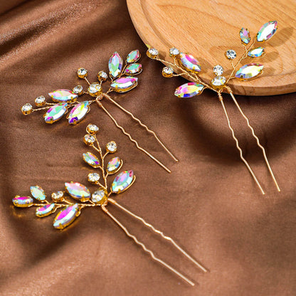 Elegant Bridal Hairpins for Girls - U-Shaped Wedding Hair Clips and Prom Accessories