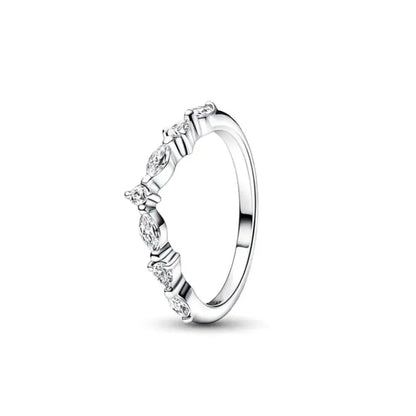 925 Sterling Silver Heart Zircon Ring for Women - Elegant European Wedding Jewelry P2252