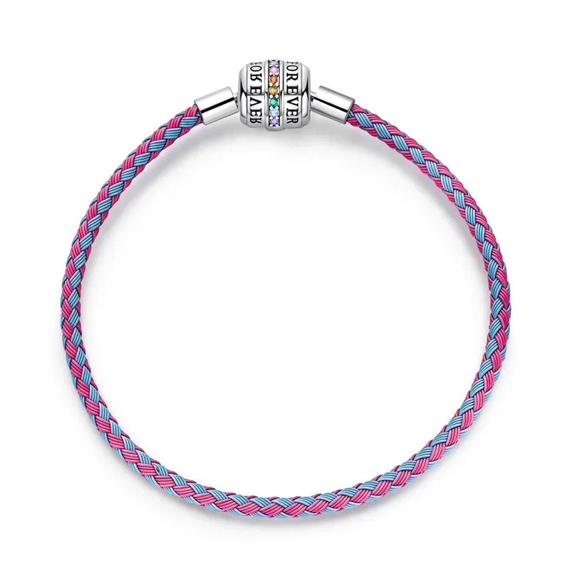 925 Sterling Silver Heart Lock Snake Bone Chain Bangle Women’s Classic Zircon Bracelet Fine Jewelry Party Gift