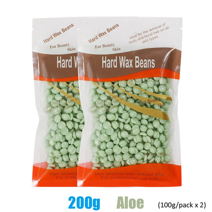 Painless Hard Wax Beans for Body and Face Hair Removal 300g 200g 50g