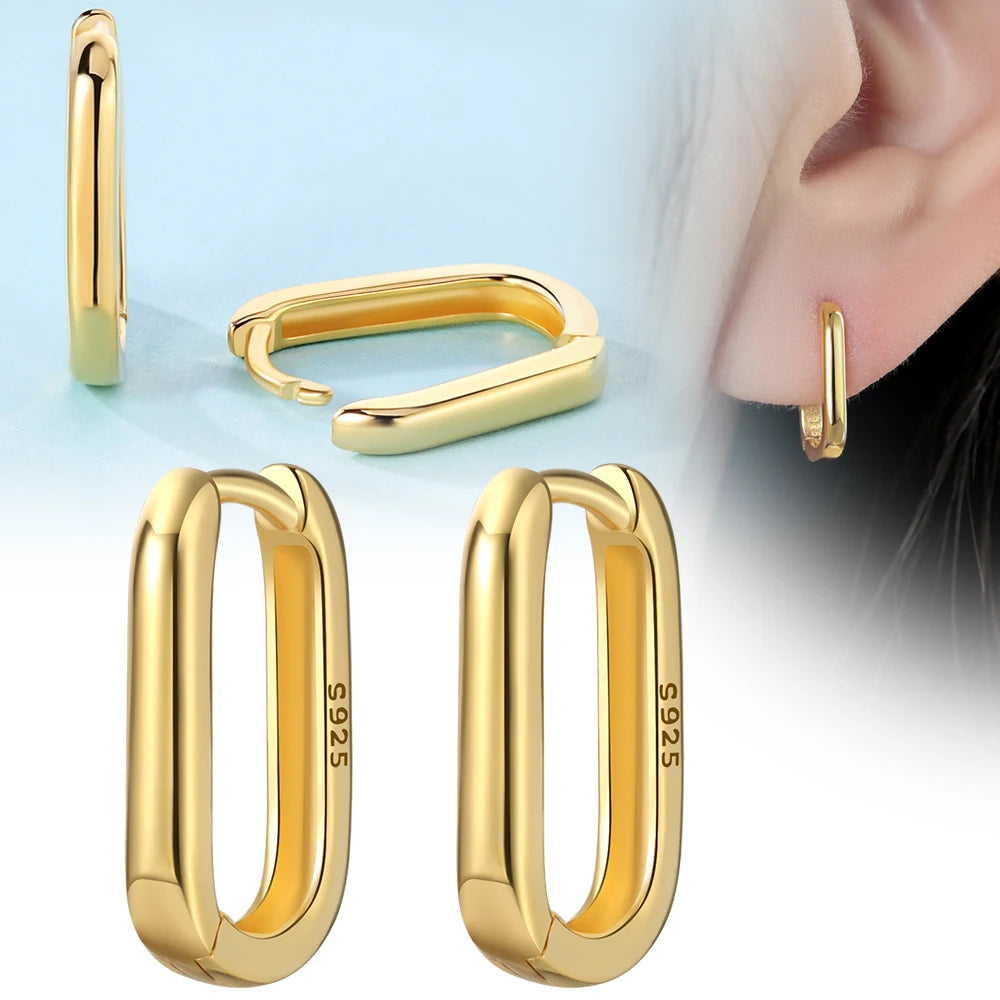 Elegant 925 Silver Twist Zircon Hoop Earrings for Women - Ideal Engagement or Birthday Gift