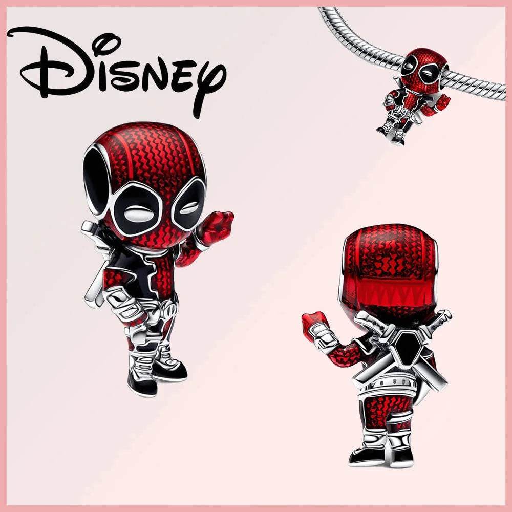 Disney 925 Sterling Silver Stitch Minnie Winnie Dangle