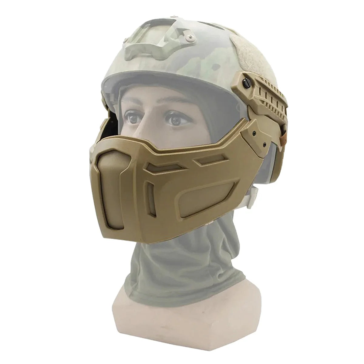 New Tactical FAST Helmet Half Face Mask for Airsoft Gear