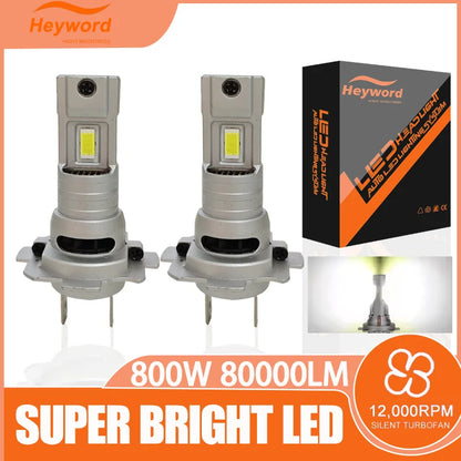 Heyword 20000LM Mini LED Headlight Bulbs 6000K 12V Pro