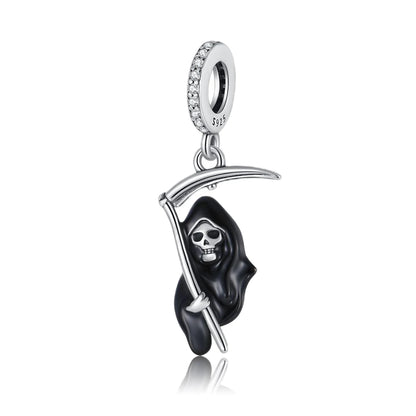 Sterling Silver Halloween Skull Bat Pumpkin Charm Pendant for DIY Jewelry SMC6678