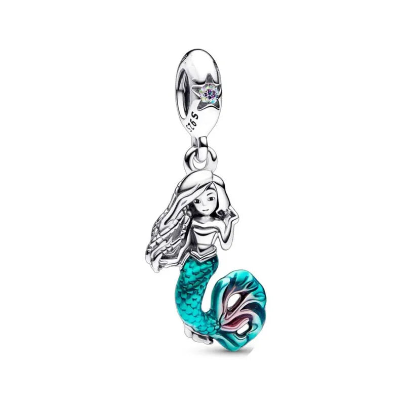 Exquisite 925 Silver Elephant Dog Bead Fish Pig Pendant for DIY European Bracelet Jewelry