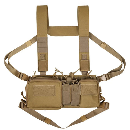 Tactical Vest CS Match Wargame Military Gear Pack Outdoor Nylon Chest Rig Fit for Airsoft Hunting