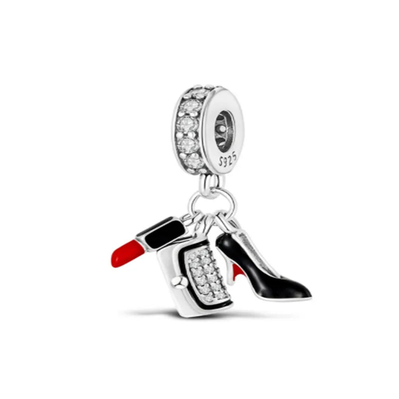 Sunflower Evil Eye Charm 925 Silver Plated Bead for DIY Bracelets Women's Jewelry B2791