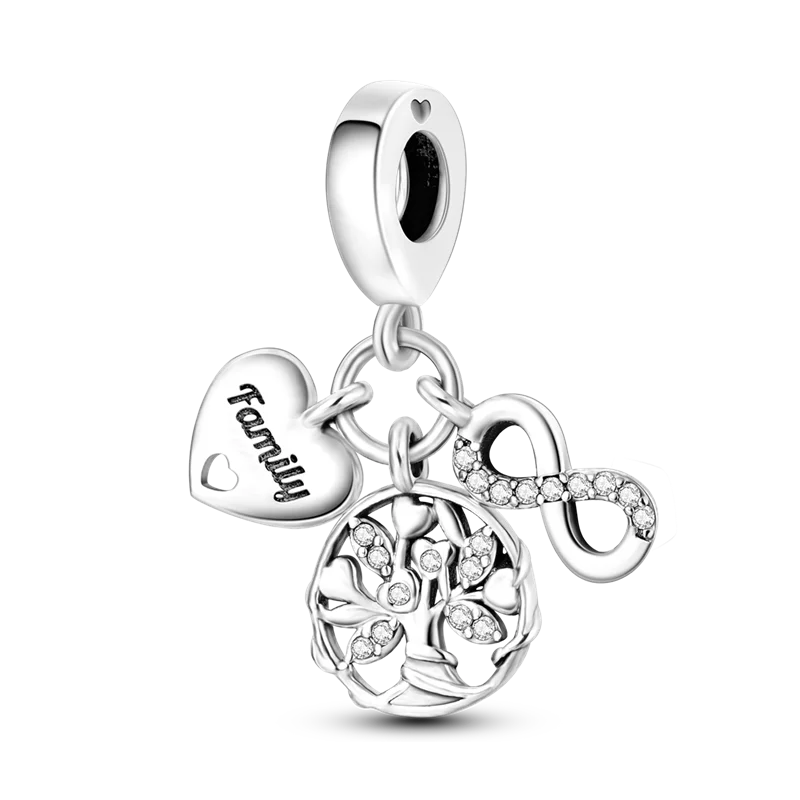 Pink Butterfly Luminous Firefly Dangle Charms 925 Sterling Silver Beads for DIY Jewelry KTC493