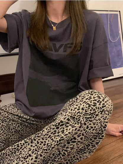 Dozw Womens Oversized T Shirt Harajuku Streetwear Tee