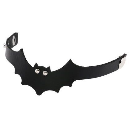Gothic Punk Cat Heart Leather Bracelet For Women And Men