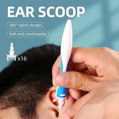 Portable Ear Wash Wax Silicone Soft Spiral Beauty Tool