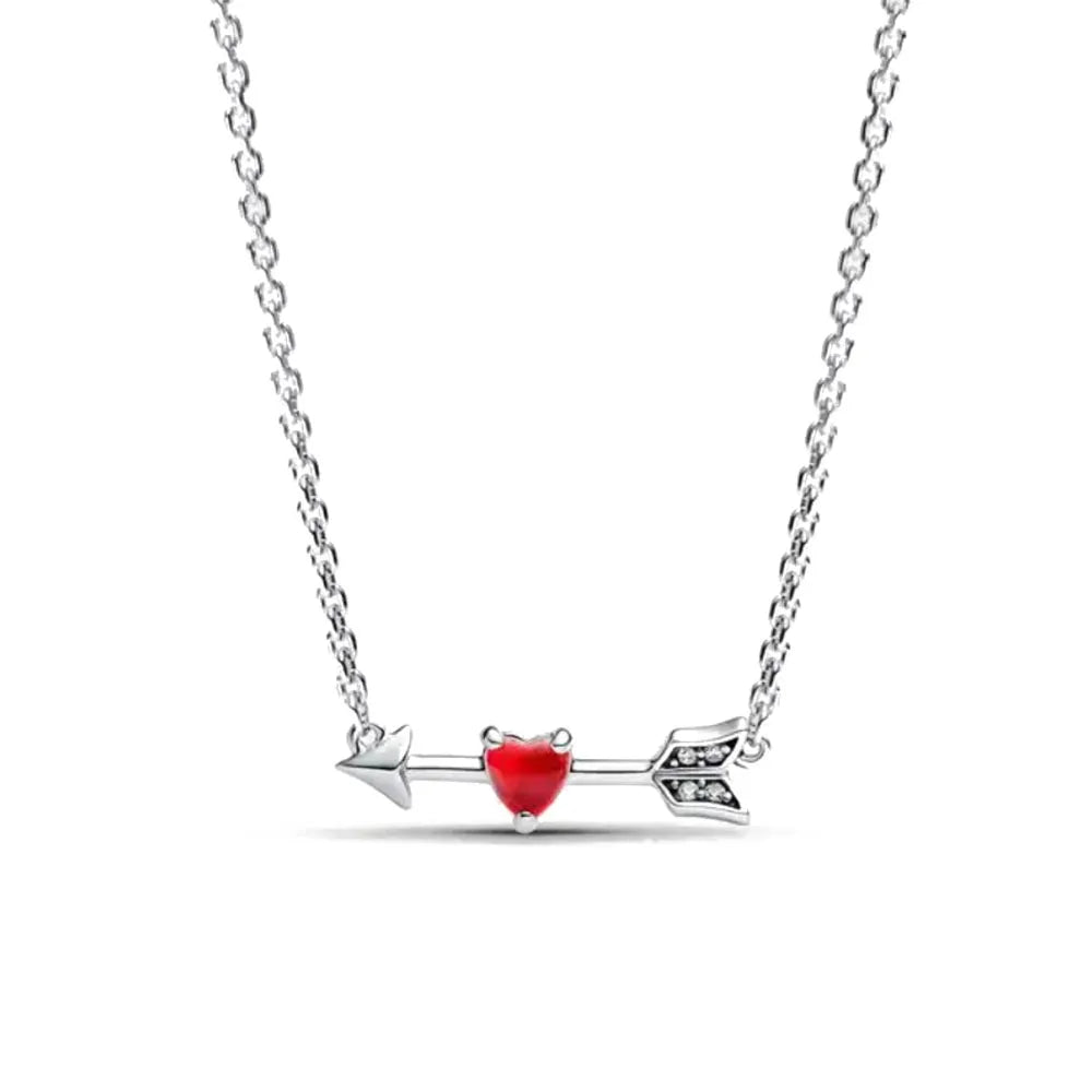 Zircon Love Heart Pendant Necklace Top Rated DIY Jewelry Charm for Women B5807
