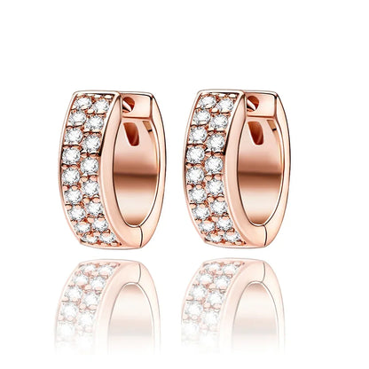 925 Sterling Silver Luxury Heart Sun Moon Stud Earrings Bow Butterfly Crab Clip Set for Women Party Jewelry Gifts