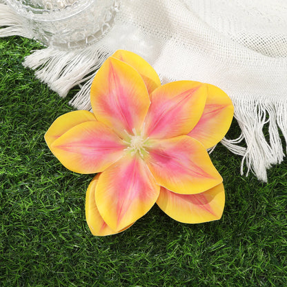 Awaytr Hawaiian Flower Hair Clip for Women and Girls - Romantic Bohemian Floral Side Bangs Accessory