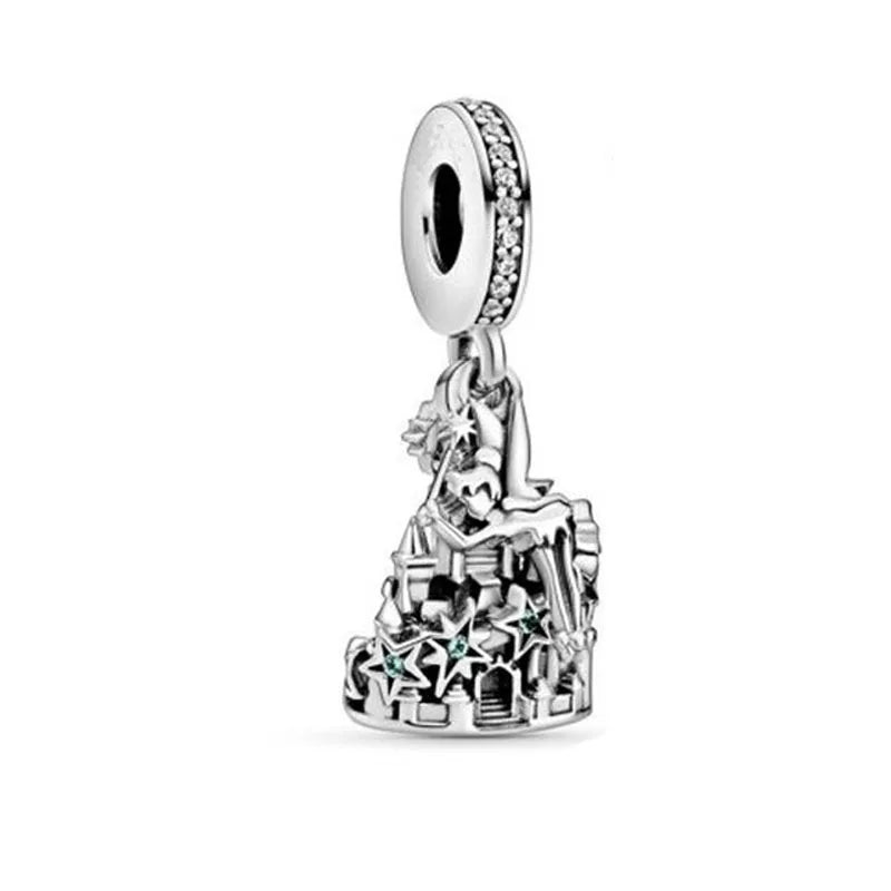 Exquisite 925 Silver Rabbit and Mouse Pendant Beads for DIY European Bracelets with Zircon Accents