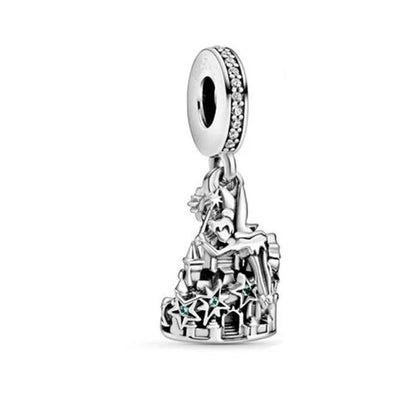 Exquisite 925 Silver Rabbit and Mouse Pendant Beads for DIY European Bracelets with Zircon Accents