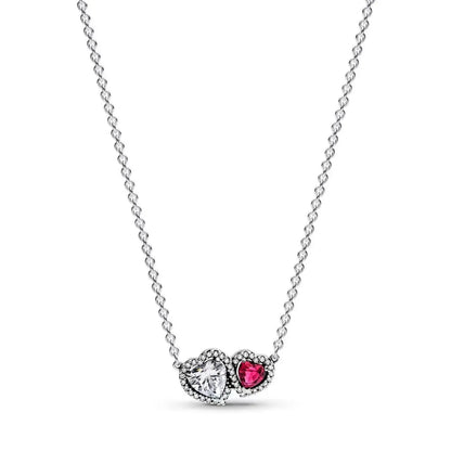 925 Sterling Silver Heart Arrow Pendant Necklace Classic Bow Tie Charm for Women Elegant DIY Gift