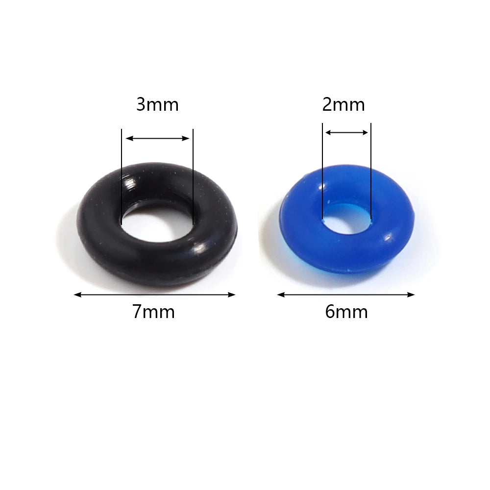 Colorful Silicone Stopper Rings for DIY Jewelry Making - 100Pcs Elastic Positioning Beads for Bracelets and Necklaces