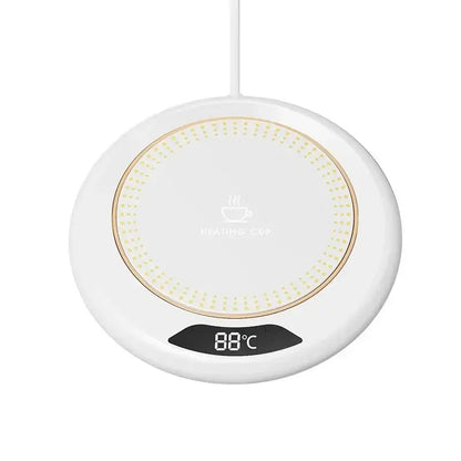 USB Cup Warmer Coffee Mug Heating Coaster With 3 Settings White
