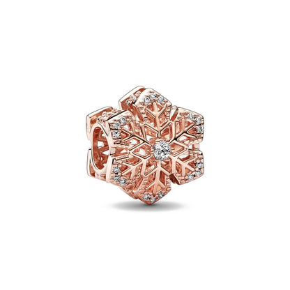 Rose Gold Butterfly Lock Key Charms Beads for DIY Jewelry Making F401