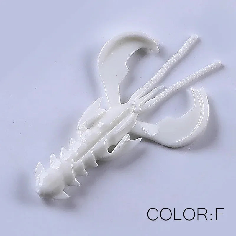 65mm 10pcs Lobster Soft Lure Bionic Shrimp Fishing Bait F