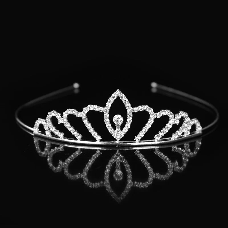 Elegant Crystal Princess Tiaras for Girls Wedding Party Hair Accessories