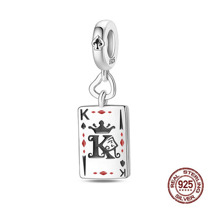 925 Sterling Silver Tarot Hourglass Bead Charm For Bracelet