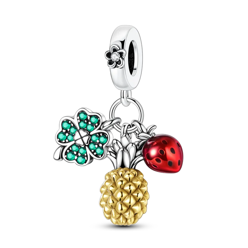 925 Sterling Silver Sea Turtle Dangle Charm For Bracelet