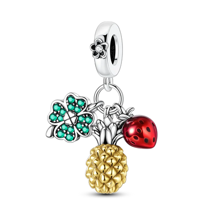 925 Sterling Silver Sea Turtle Dangle Charm For Bracelet