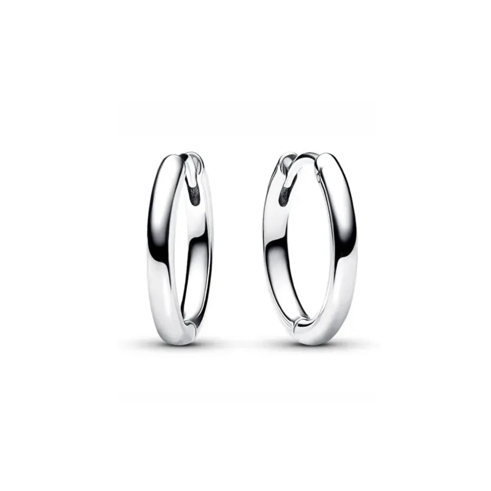 European 925 Silver Blue Snowflake Moon And Heart Zircon Stud Earrings For Women Holiday Exquisite Charm Jewelry