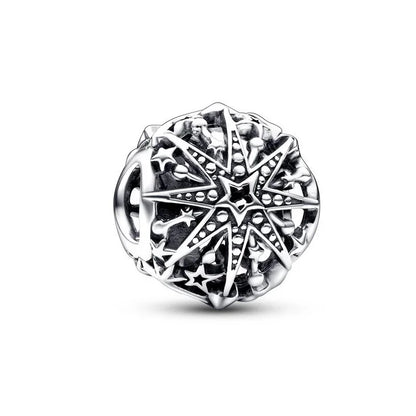 925 Sterling Silver Christmas Snowman Snowflakes and Hot Air Balloon Charms for DIY Bracelets and Necklaces Women Gift