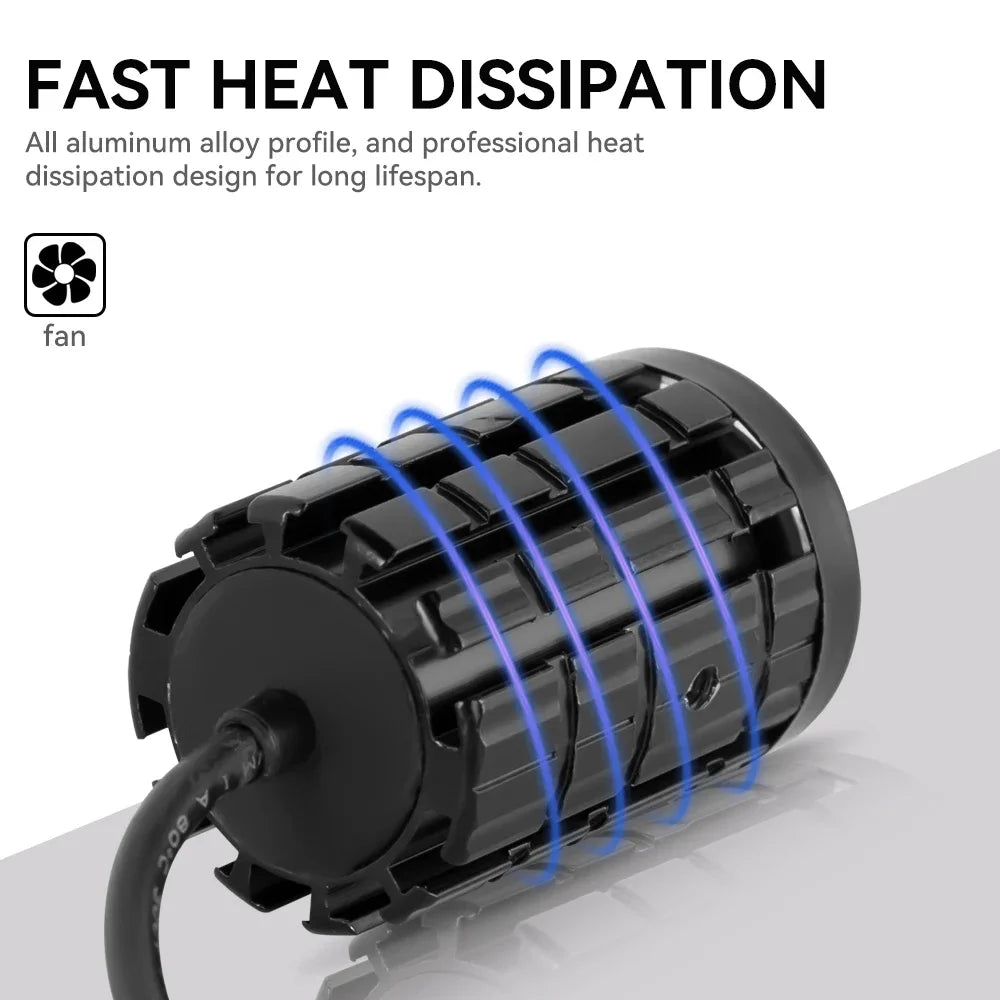 Motorcycle LED Fog Light Projector Lens 6000K IP65