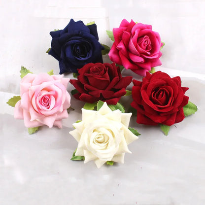 Elegant Rose Flower U-Shaped Hairpins for Wedding Brides and Women