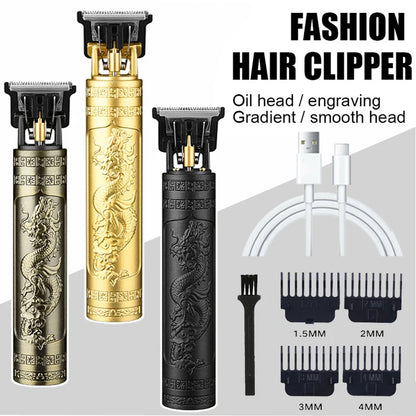 Portable Hair Cutting Machine T9 Vintage Trimmer USB Shaver