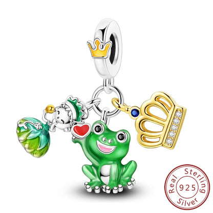 Sterling Silver Charms Set for DIY Pendant Bracelets Creative Jewelry Collection KTC1451