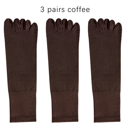 Mens Split Toe Cotton Crew Socks Moisture Wicking Freshness