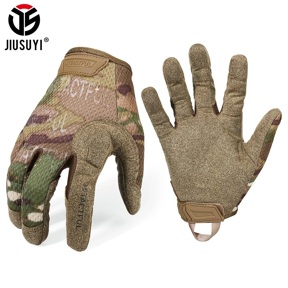 Tactical Full Finger Gloves Touch Screen Breathable Gear Men