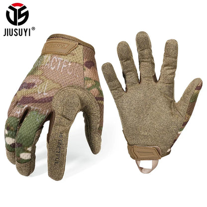 Tactical Full Finger Gloves Touch Screen Breathable Gear Men