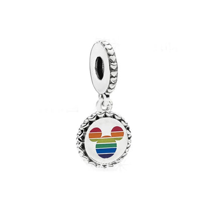 Exquisite 925 Silver Heart-Shaped Beads with Deer Pendant for European Bracelets DIY Jewelry