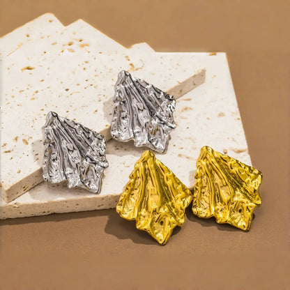 Creative Gold Plated Square Geometric Earrings for Women